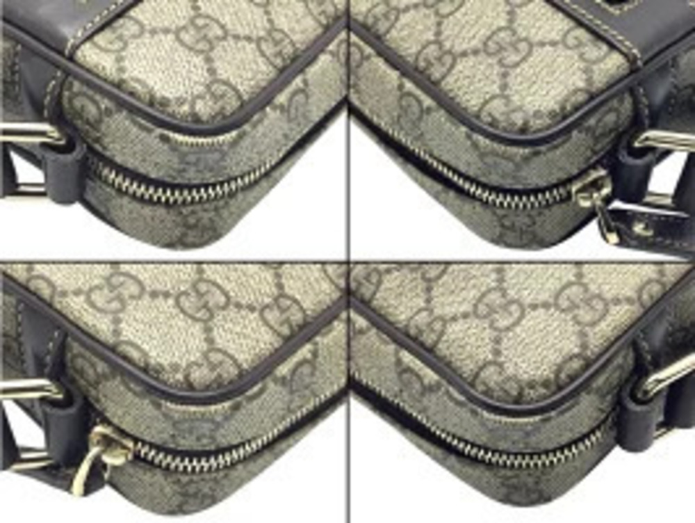 Gucci Supreme Crossbody GG Logo Beige Shoulder Bag Canvas - Picture 7 of 13